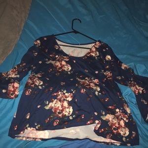 2X Blouse Shirt w Ruffled sleeves